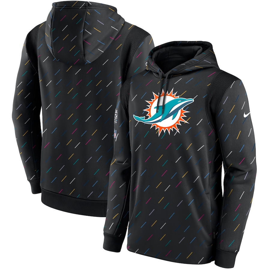 Women NFL Miami Dolphins 2025 Nike black hoodie